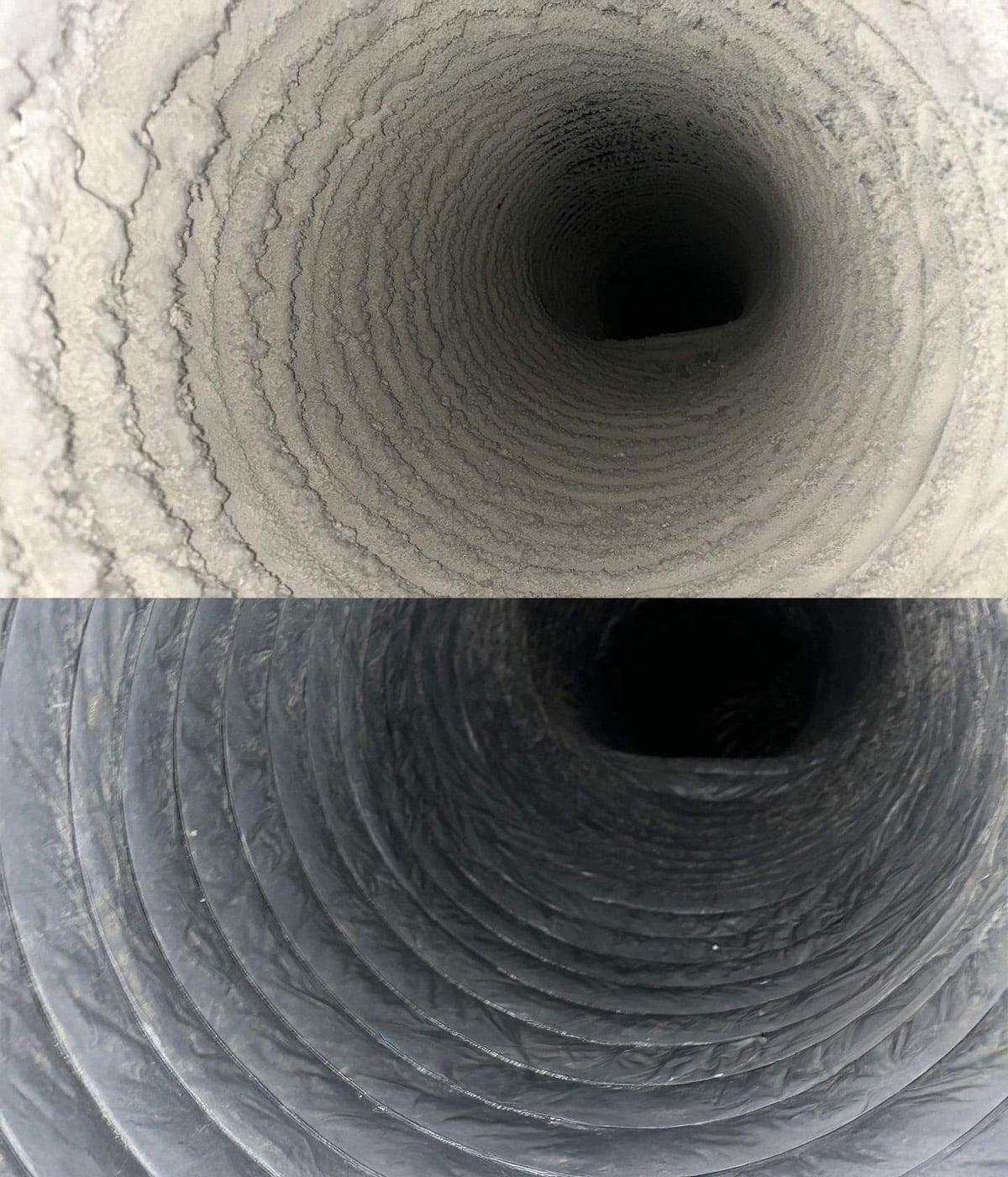clean vs dirty air duct